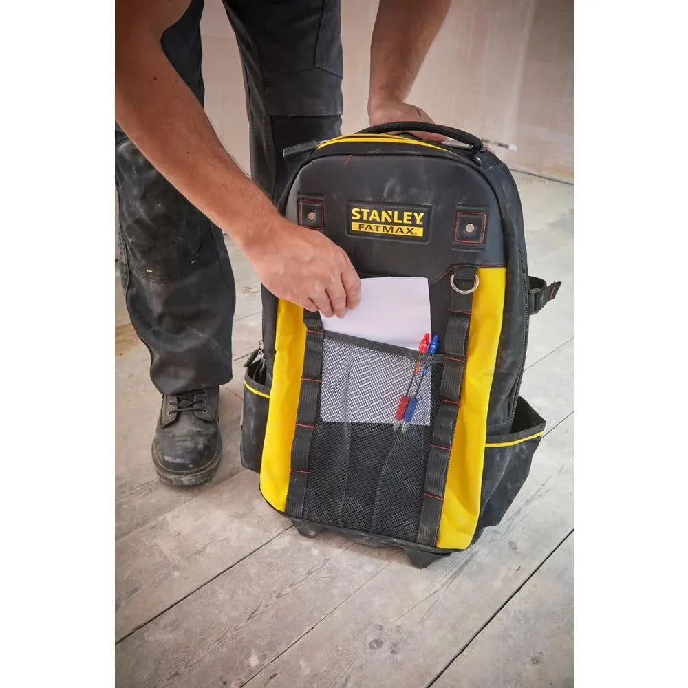 Sac à dos porte-outils à roulettes STANLEY FATMAX 1-79-215 – Mobilité et organisation pour les professionnels