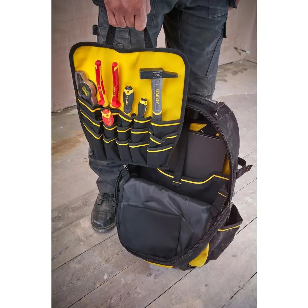 Sac à dos porte-outils à roulettes STANLEY FATMAX 1-79-215 – Mobilité et organisation pour les professionnels