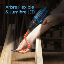 Charger l'image dans la galerie, Perceuse Visseuse Sans Fil 20V – 2 Batteries 2.0Ah, 42Nm, 25+1 Réglages, 24 Accessoires