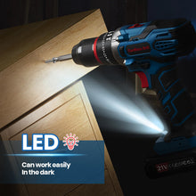 Charger l'image dans la galerie, Perceuse Visseuse Sans Fil 20V – 2 Batteries 2.0Ah, 42Nm, 25+1 Réglages, 24 Accessoires