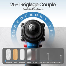Charger l'image dans la galerie, Perceuse Visseuse Sans Fil 20V – 2 Batteries 2.0Ah, 42Nm, 25+1 Réglages, 24 Accessoires