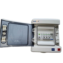 Charger l'image dans la galerie, coffret-de-protection-photovoltaique-ac-1-3kw-20a-230v-avec-parafoudre-monophase-dualsun