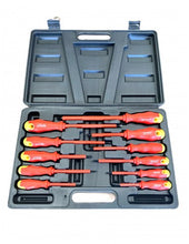 Charger l'image dans la galerie, Jeu Professionnel de 11 Tournevis Isolés VDE - Manche Caoutchouté Ergonomique - Coffret Complet