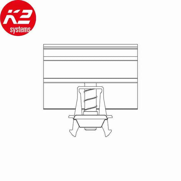 Bride Extérieure Noire - Cadre 30-42mm K2 Systems