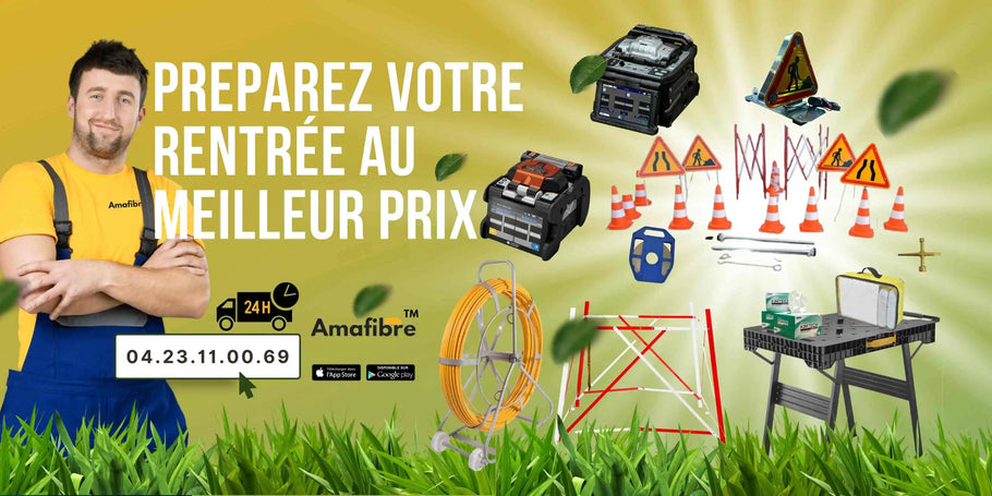 Matériel fibre optique : guide pro 2025 (sélection, mesure, sécurité & packs D1/D2/D3)