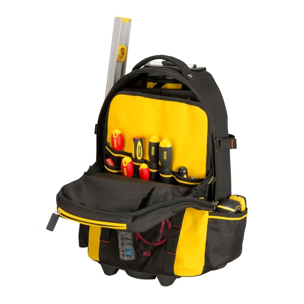 Sac à dos porte-outils à roulettes STANLEY FATMAX 1-79-215 – Mobilité et organisation pour les professionnels