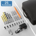 Perceuse Visseuse Sans Fil 20V – 2 Batteries 2.0Ah, 42Nm, 25+1 Réglages, 24 Accessoires