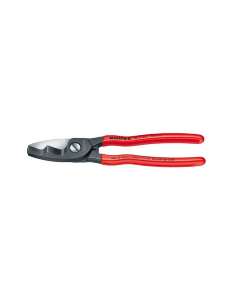 COUPE CABLE DOUBLE TRANCHANTS KNIPEX - Outil professionnel pour installations électriques, cuivre et aluminium