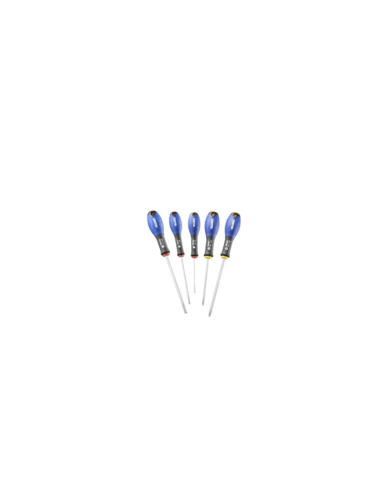 Jeu de 5 Tournevis Expert Plat et Cruciforme Professionnels - Précision et Durabilité
